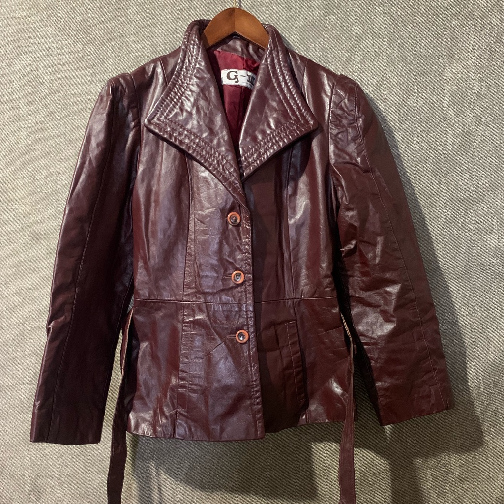 Vintage Leather Jacket Cinnamon Red